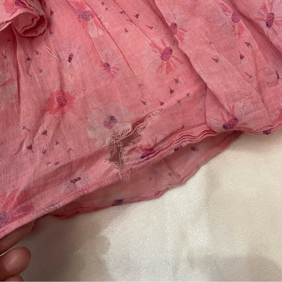 Loveshackfancy Norelli Printed Ruffled Dress pink floral 3532 - Picture 8 of 12